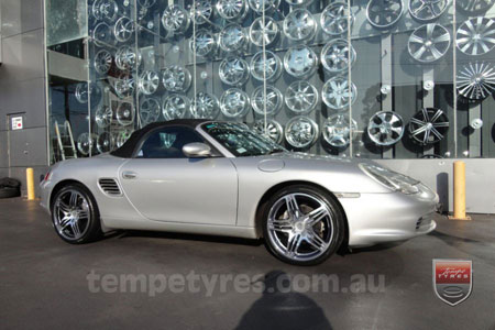 19x8.5 19x11 Turbo997 on PORSCHE BOXSTER