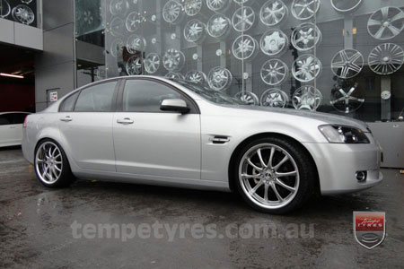 20x8.5 20x9.5 Lenso OP1 on HOLDEN COMMODORE VE