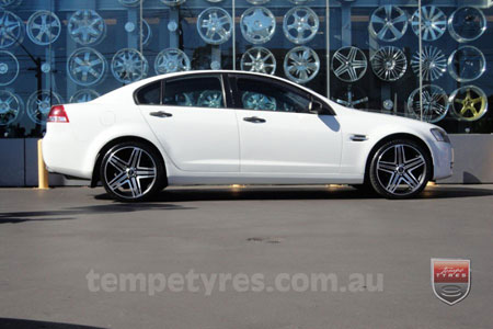 20x8.5 Menzari Z12 on HOLDEN COMMODORE VE