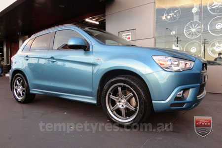 17x7.0 Lenso GT-6 Shadow on MITSUBISHI ASX