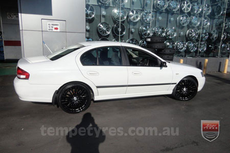 20x8.5 Lenso Como Black on FORD FALCON