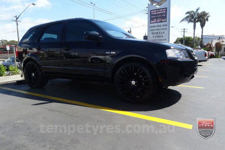 22x9.5 Lenso Como Black on FORD TERRITORY