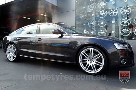 20x9.0 Style201 Silver on AUDI A5