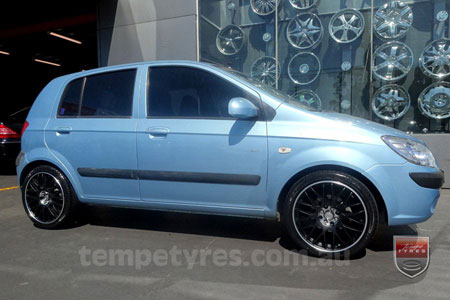 17x7.0 Lenso Type-M - MBJ on HYUNDAI GETZ