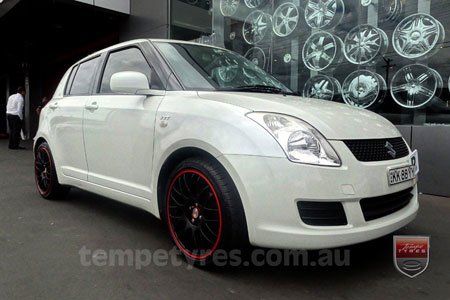 17x7.0 Lenso Type-M - MBRG on SUZUKI SWIFT