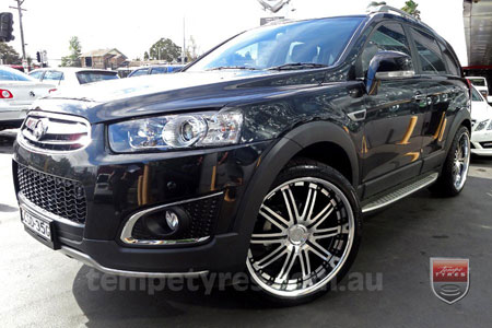 22x9.5 Lenso Symphony - BKI on HOLDEN CAPTIVA