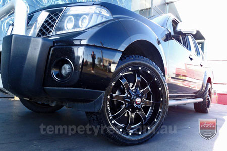 20x9.0 Ballistic Anvil Millworks on NISSAN NAVARA