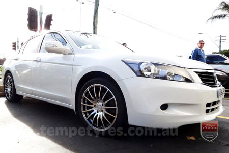 18x8.0 Lenso Conquista 5 CQ5 on HONDA ACCORD