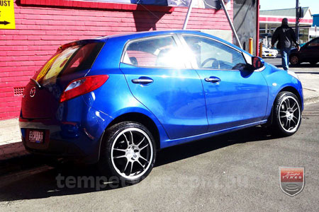 17x7.0 Lenso DC5 on MAZDA 2