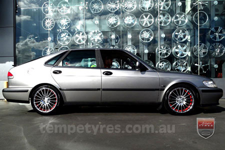 17x7.5 Fox X-tuning on SAAB 900