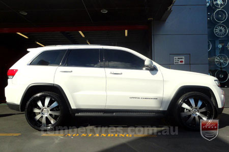 22x9.5 Lenso Concerto - BKQ on JEEP GRAND CHEROKEE