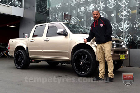 20x9.0 Ballistic Morax on HOLDEN RODEO