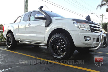 17x9.0 Ballistic Anvil Millworks on FORD RANGER