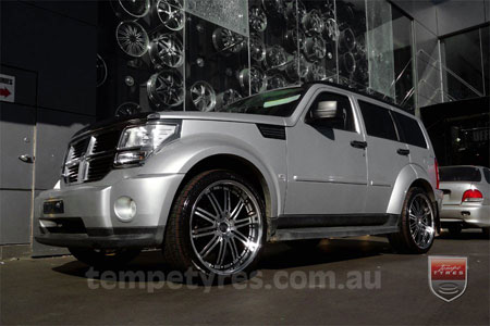 22x9.5 Lenso Symphony - BKI on DODGE NITRO