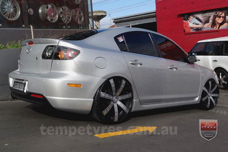 20x8.5 Lenso Riviera on MAZDA 3