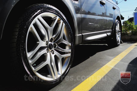 22x9.5 RRSPORT Hyper Silver on RANGE ROVER SPORT