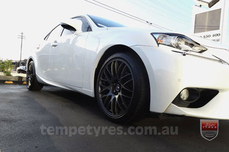 18x8.0 Lenso Type-M DG on LEXUS IS