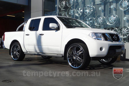 24x9.0 Giovinco G-03 Chrome on NISSAN NAVARA