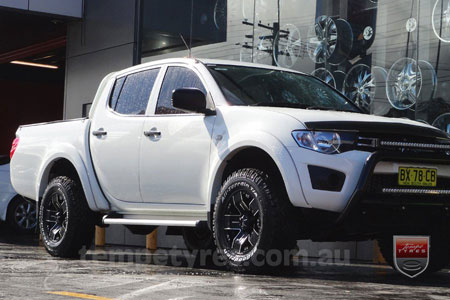 16x8.0 Ballistic Hyjak on MITSUBISHI TRITON