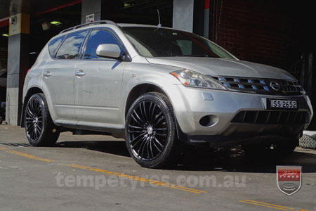 20x8.5 Lenso Como Black on NISSAN MURANO 