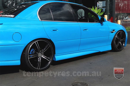 20x8.5 Lenso Rio on HOLDEN COMMODORE