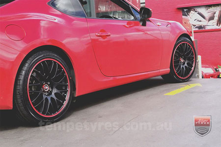 18x8.0 Lenso Type-M MBRG on TOYOTA 86