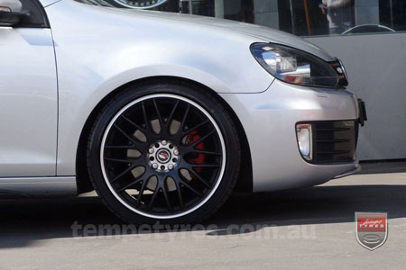 19x8.5 Lenso Type-M MBJ on VW GOLF