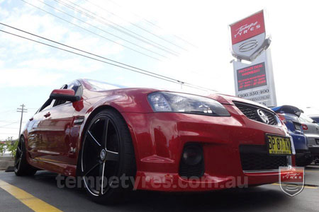 20x9.0 20x10.5 Lenso Conquista 7 MKS CQ7 on HOLDEN COMMODORE VE