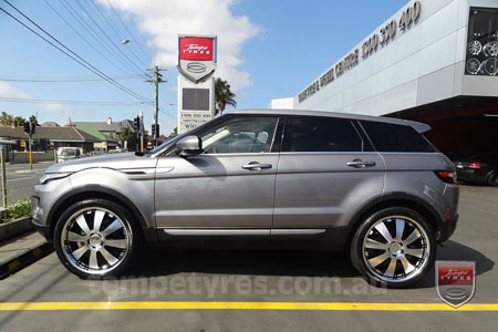 20x8.5 Lenso Concerto - BKI on RANGE ROVER EVOQUE