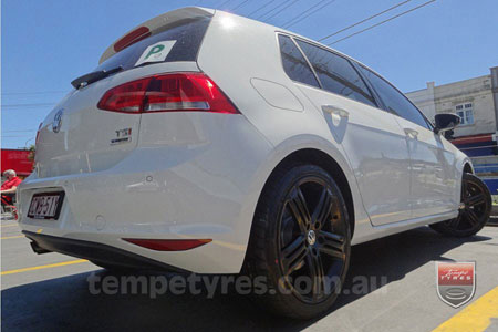 18x8.0 R Spec Black on VW GOLF