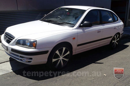 18x7.5 Lenso Elegance on HYUNDAI ACCENT