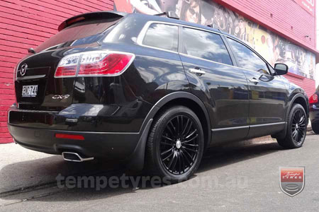 20x8.5 Lenso Como Black on MAZDA CX9