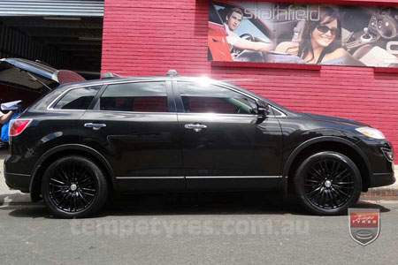 20x8.5 Lenso Como Black on MAZDA CX9