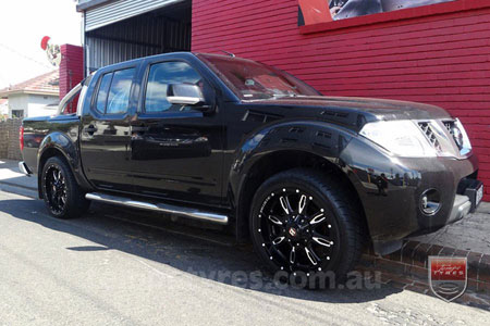 20x9.0 Ballistic Scythe Millworks on NISSAN NAVARA 