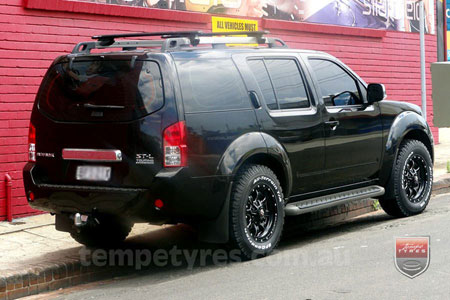 17x9.0 Ballistic Anvil Millworks on NISSAN NAVARA