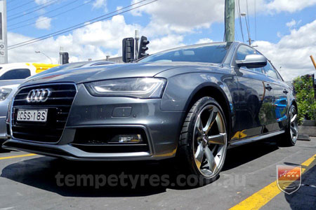 19x8.5 TTRS on AUDI A4