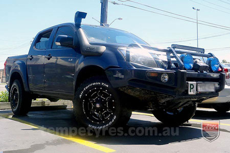 17x9.0 Ballistic Mace Millworks on HOLDEN COLORADO