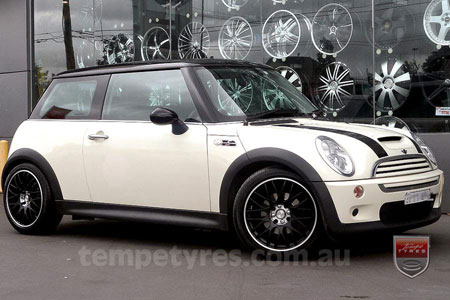 17x7.0 Lenso Type-M - MBJ on MINI COOPER