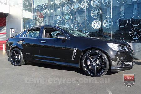 20x9.0 20x10.5 Lenso Conquista 7 MKS CQ7 on HOLDEN COMMODORE VF