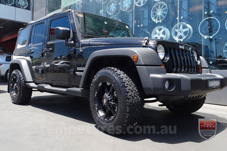 17x9.0 Ballistic Morax on JEEP WRANGLER