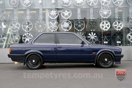 19x8.5 Lenso BSX Black on BMW E30