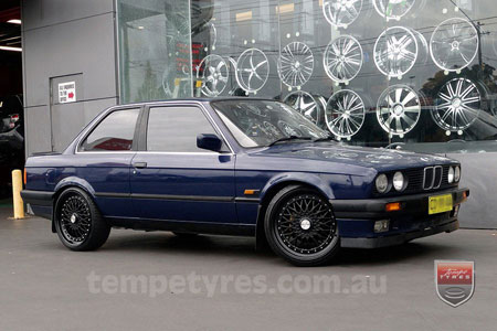 19x8.5 Lenso BSX Black on BMW E30