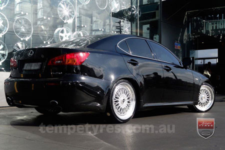 19x8.5 Lenso BSX Silver on LEXUS IS 250