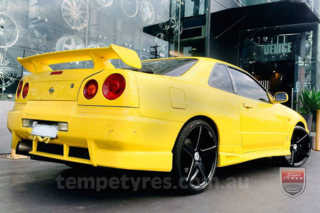 20x9.0 20x10.5 Lenso Conquista 7 MKS CQ7 on NISSAN SKYLINE