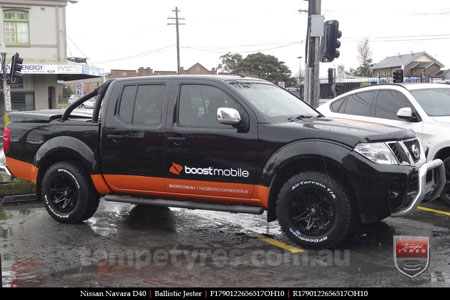 17x9.0 Ballistic Jester on NISSAN NAVARA D40