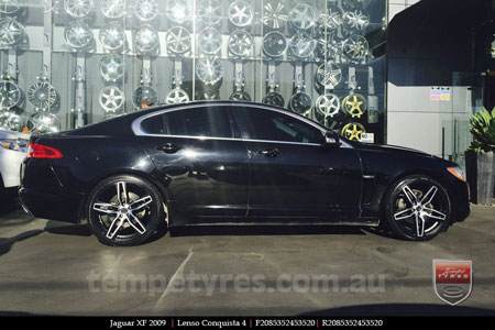 20x8.5 20x9.5 Lenso Conquista 4 CQ4 on JAGUAR XF