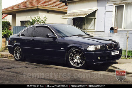 17x8.0 E92M3 on BMW 3 SERIES