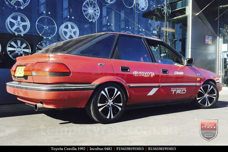 15x6.5 Platin Wheels 0482 on TOYOTA COROLLA