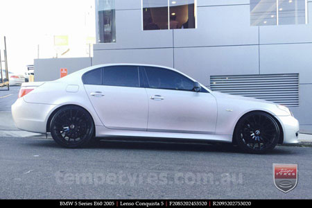 20x8.5 20x9.5 Lenso Conquista 5 SB CQ5 on BMW 5 SERIES