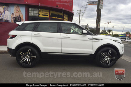 20x8.5 20x9.5 Lenso Conquista 4 CQ4 on RANGE ROVER EVOQUE